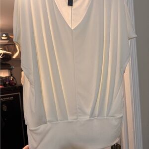 Daytrip Cream V-Neck Blouse